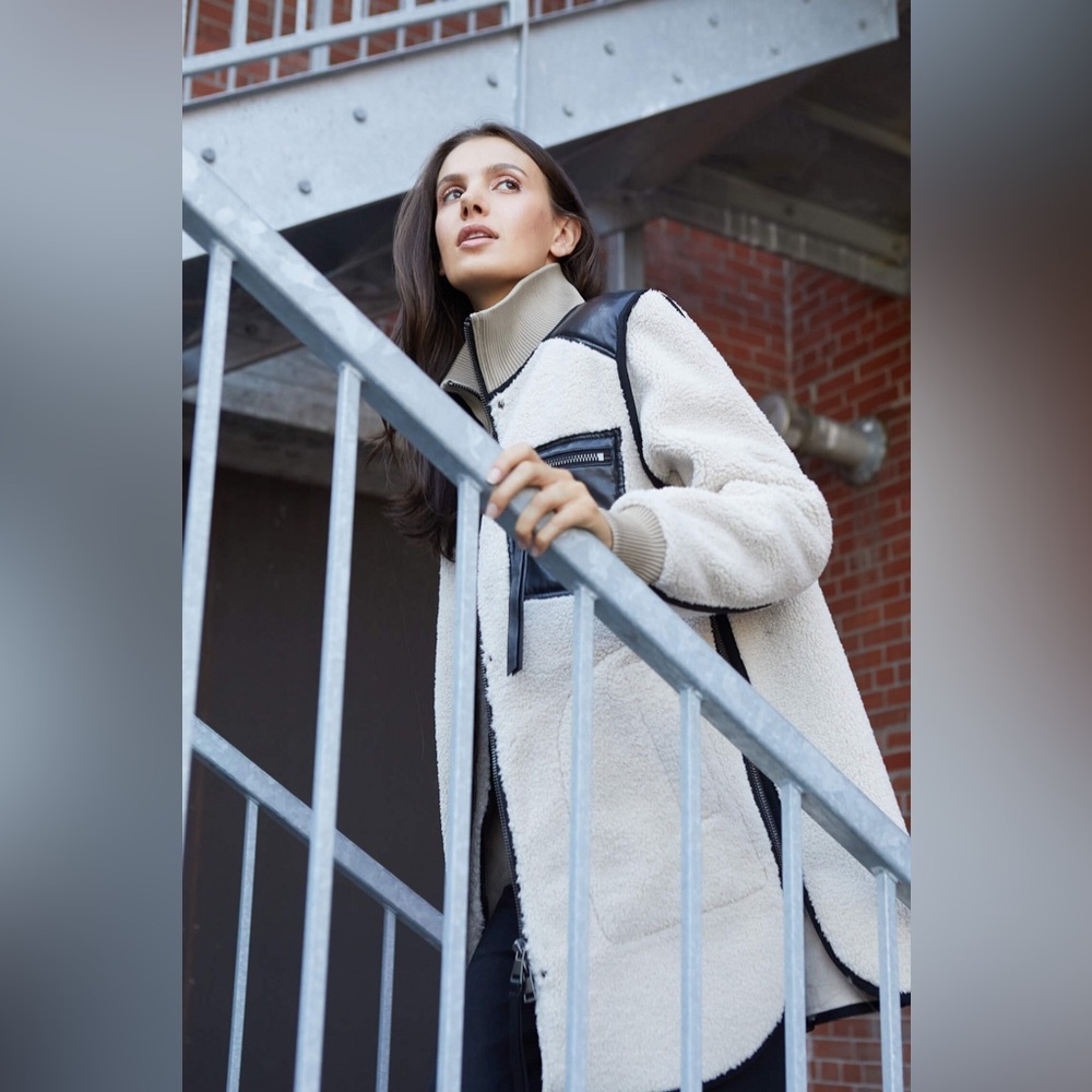 Adroit Atelier Audrey FAUX SHEARLING Coat.